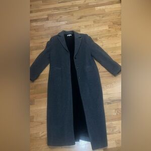 Reformation Dark Grey Wayne Coat; Women’s Size Large